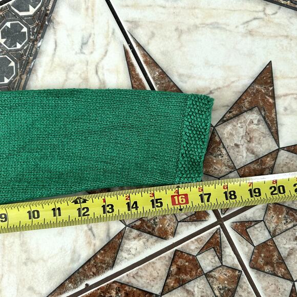 Exclusive Hand Knit for Ralph Lauren Medium Green Cardigan - Picture 5 of 6